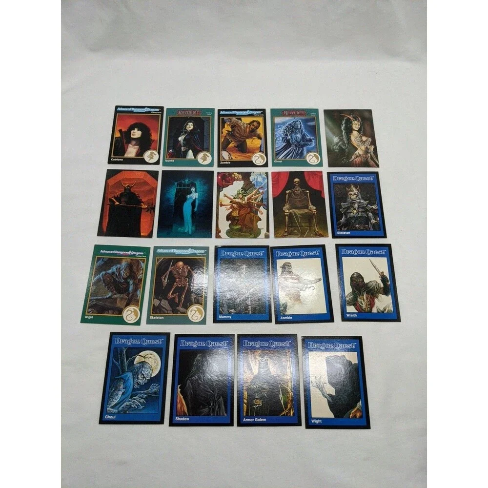 Lot Of (19) TSR Dungeons And Dragons And Fantasy Demons Undead Trading Cards